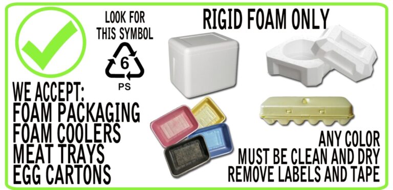 Our Recycling Center now takes “hard styrofoam”